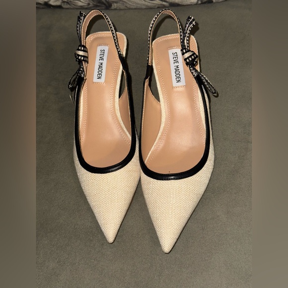 Steve Madden slingback  point toe stiletto heels size 9 - Picture 2 of 7